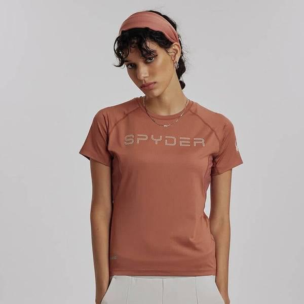 女性ランニングプロウェブ レタリング半袖Tシャツ SPIMCNRS282WCOR 710309