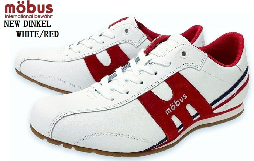 MOBUS(モーブス) NEW DINKEL(ニューディンケル)M-2107T レザー細見スニーカー レディス モーブスらしい当時のスパイクを モチーフ