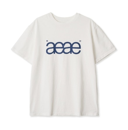 【aeae】 AEAE LOGO T-SHIRTS : WHITE