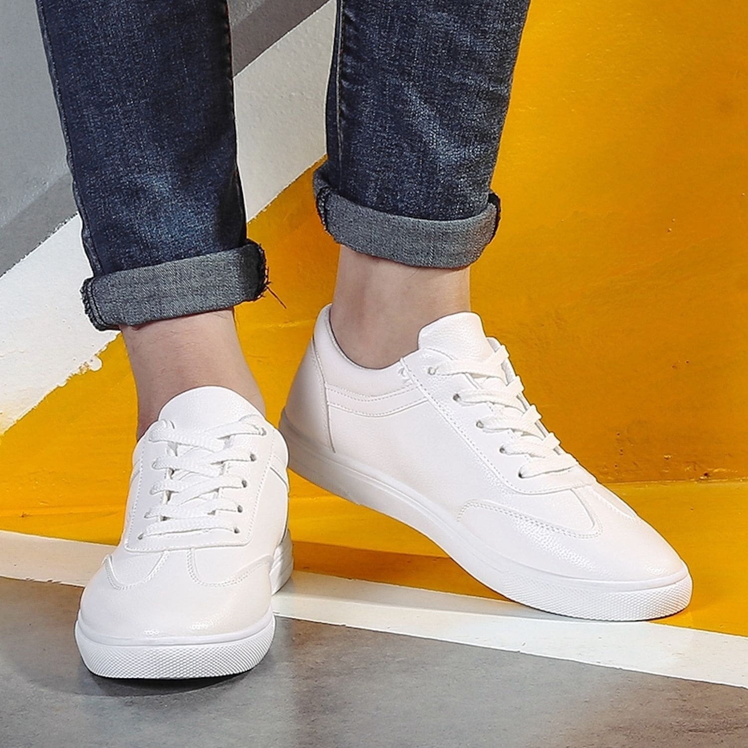 スニーカー メンズ ブランド ランキング ホワイト 靴 ハイカット 身長UP 白 おしゃれ シークレットシューズ 夏 防水 秋 軽量 黒 ランニング 赤 ローカット ブーツ 厚底 革 ウォーキング 高 4,774円