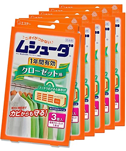 【まとめ買い】ムシューダ 1年間有効 防虫剤 クローゼット用 3個入×6個