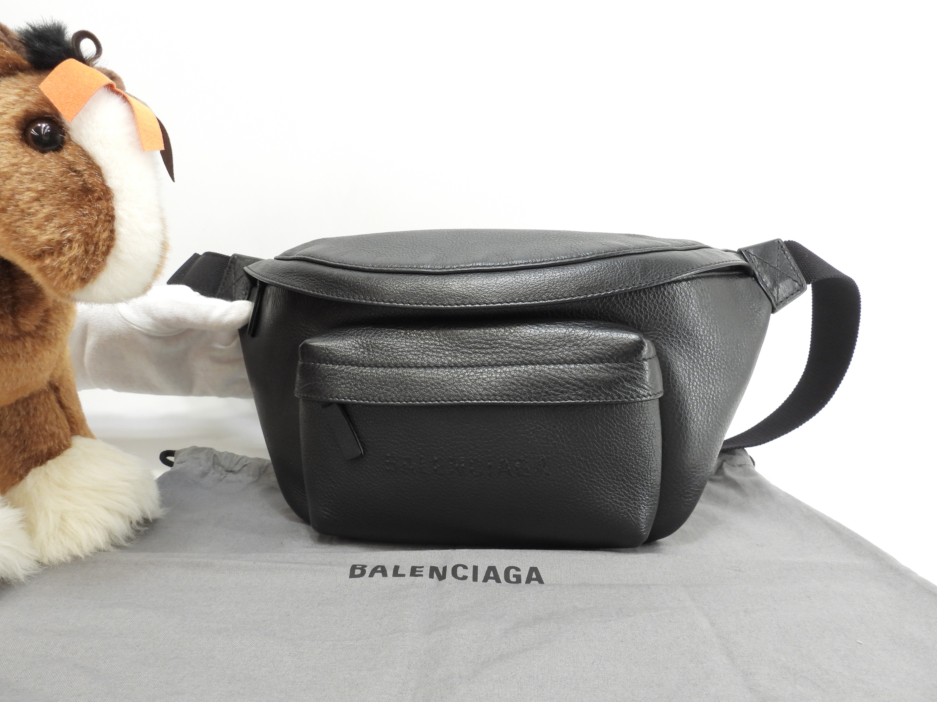 ベルトバッグ エブリデイ フルレザー黒黒 ボディバッグ 美品@ 41