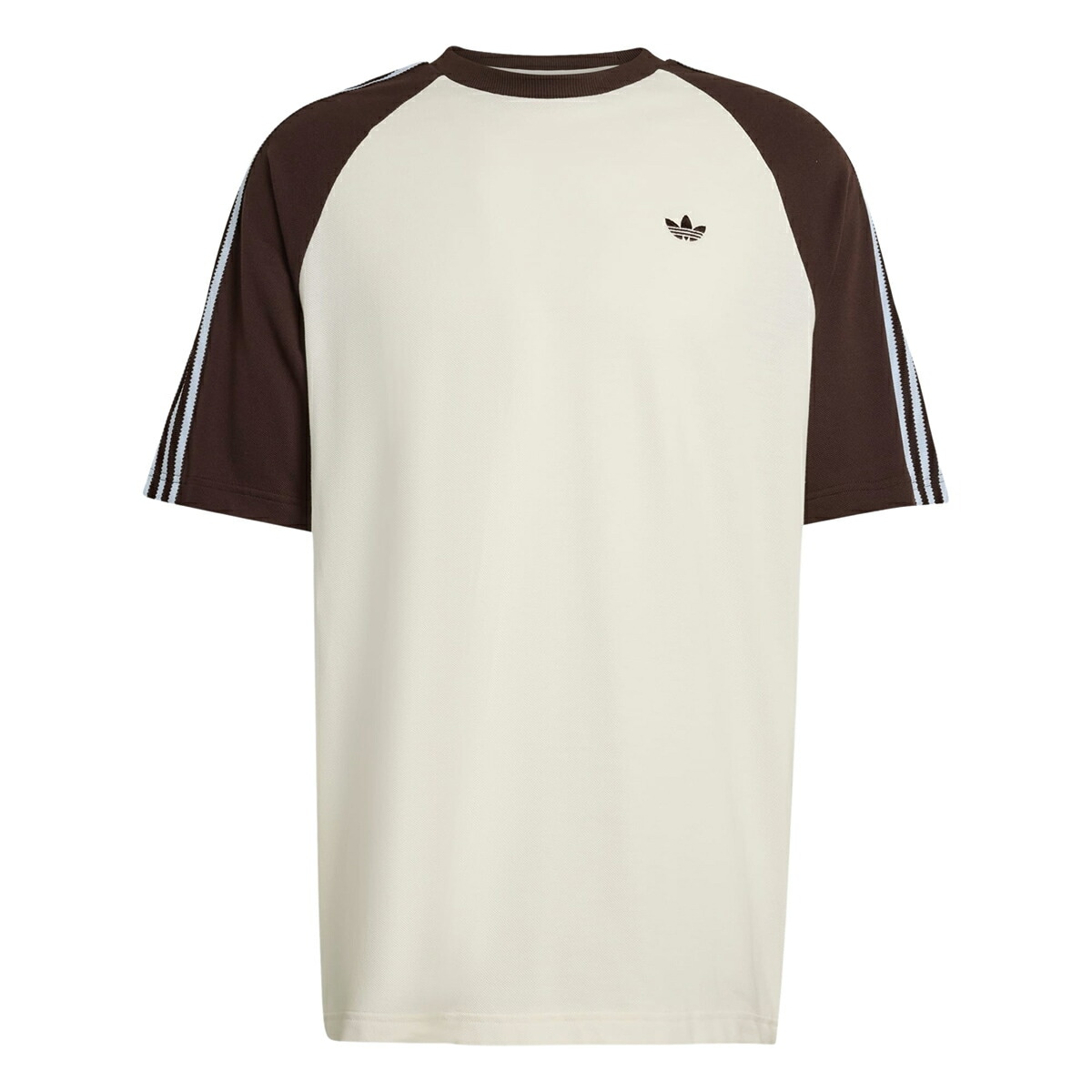 ブリットコア ショートスリーブ リンガー Tシャツ オフホワイト オーロラコーヒー hz3830