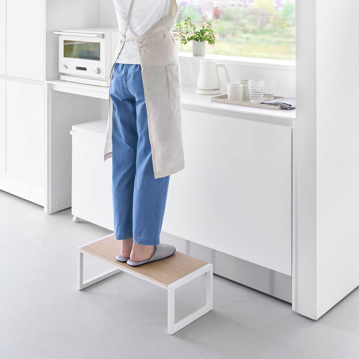 踏み台ステップ 山崎実業 tower タワー 踏み台 W60 10125 ホワイト