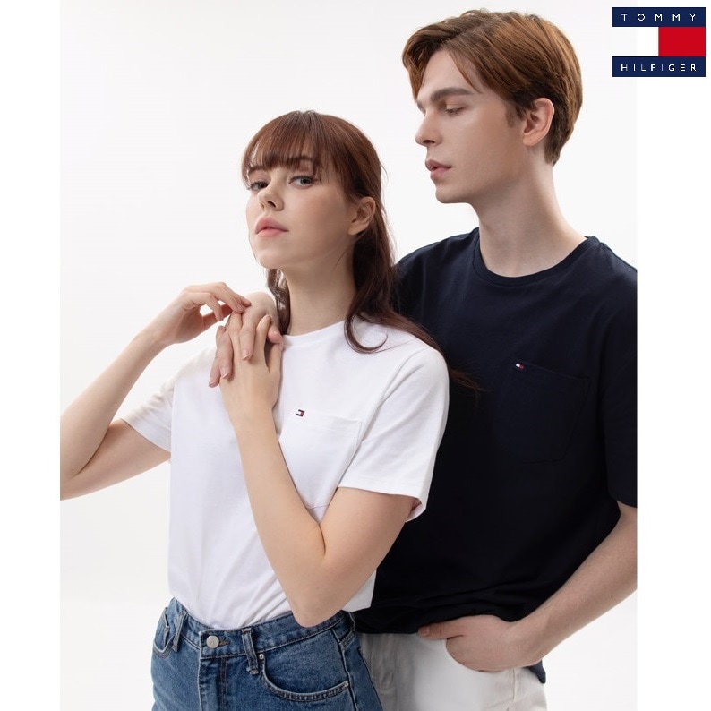 Essential Classic Pocket T-shirt 2色 新商品 男女共用 韓国人気 韓国ファッション カップルアイテム 半袖Tシャツ シャツ 女性服 韓国スタイル 学生ファッション