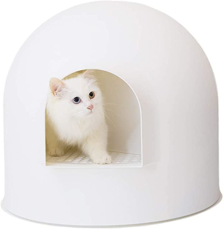 22年のクリスマス 猫 トイレ 54 スコップ付き ホワイト 猫のトイレ 猫トイレ本体 猫トイレ ドーム 大きい 本体 トイレ用品 Flaviogimenis Com Br