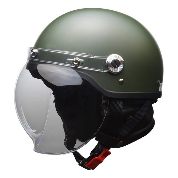 CR-761 バブルシールドツキハーフヘルメット マットグリーン LLサイズ CR-761バブルシールドMAT.GRLL