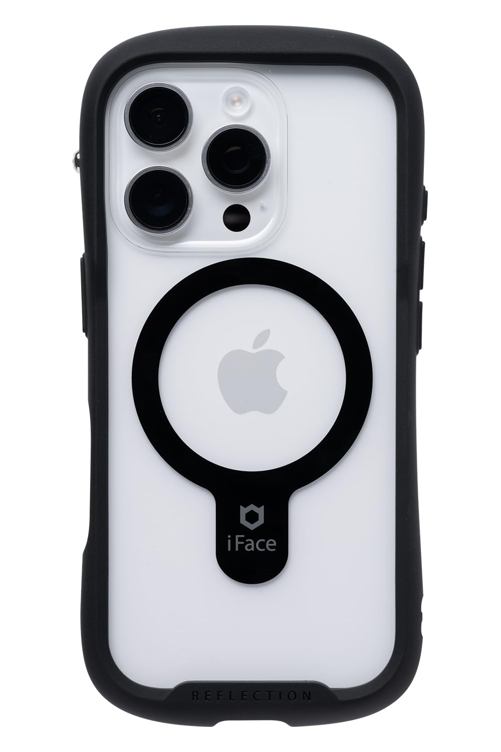 【Amazon.co.jp 限定】iFace Reflection MagSynq iPhone 16 Pro ケース MagSafe 対応 クリア 強化ガラス (ブラック)【エコPKG】【アイフェイ