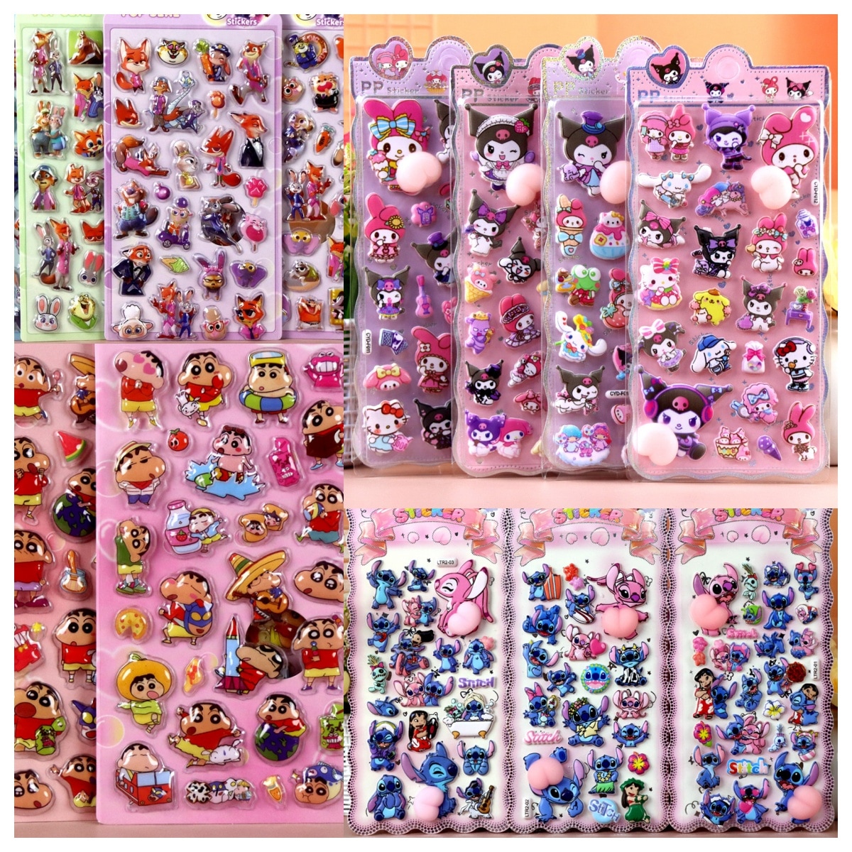 Qoo10] 40TYPE 2枚/4枚入シールキティ : キッズ