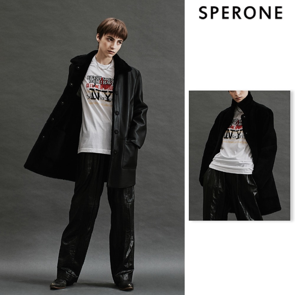 [SPERONE] Merino Reversible Midcoat