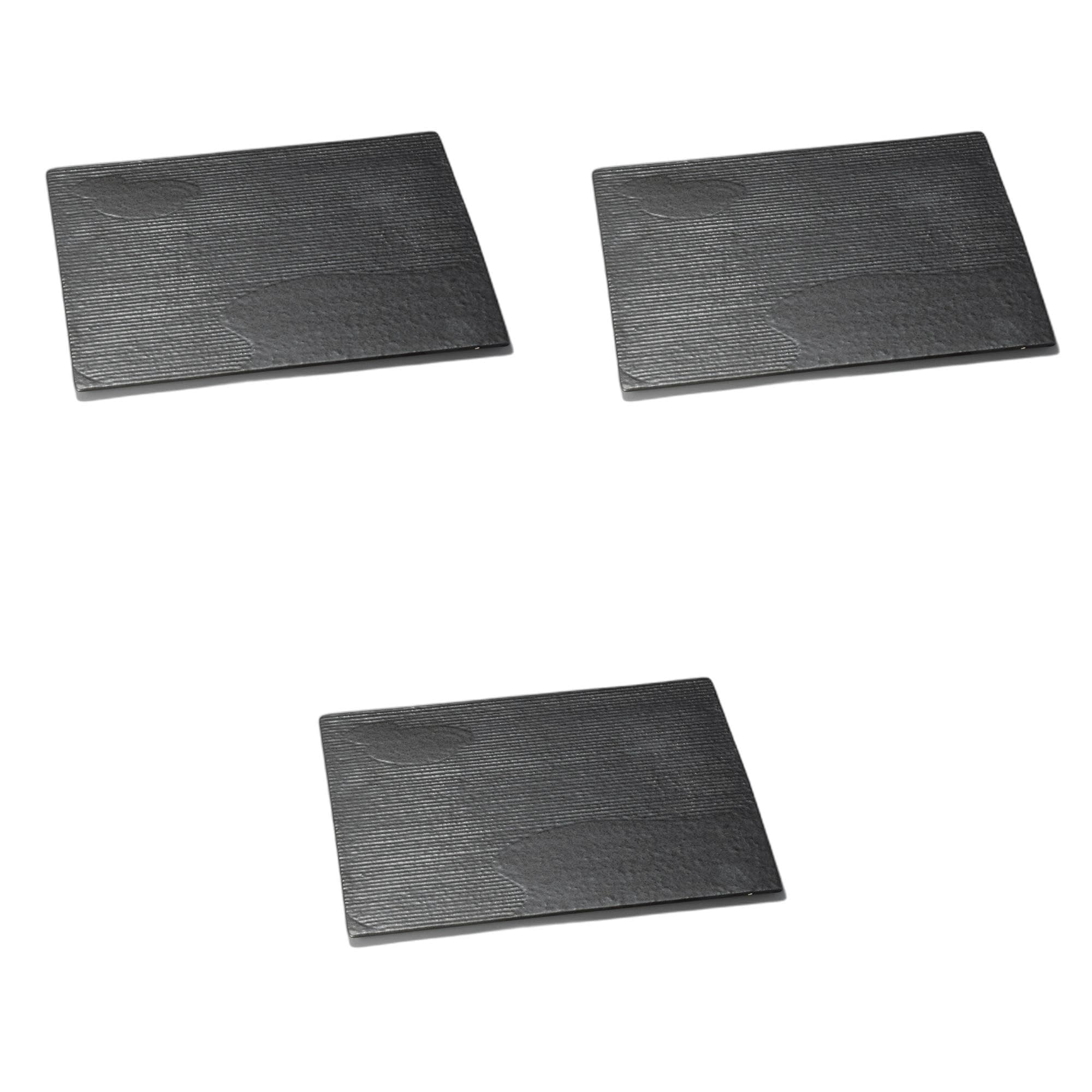 3個セット 宵山水32cm平長角皿 [ 32.7×26.6cm ] 盛皿陶磁器 セトモノホンポ(Setomonohonpo)