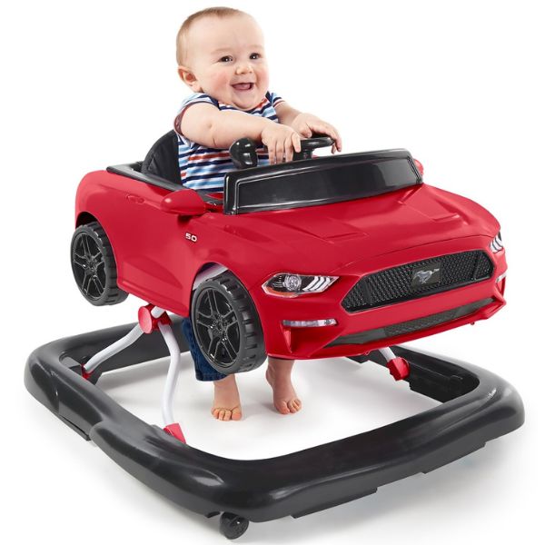 Ford Mustang・4 in 1 ベビーウォーカー レッド フォード マスタング 歩行器 3段階高さ調節 6ヵ月以上～12kgまで Kids2 キッズツー