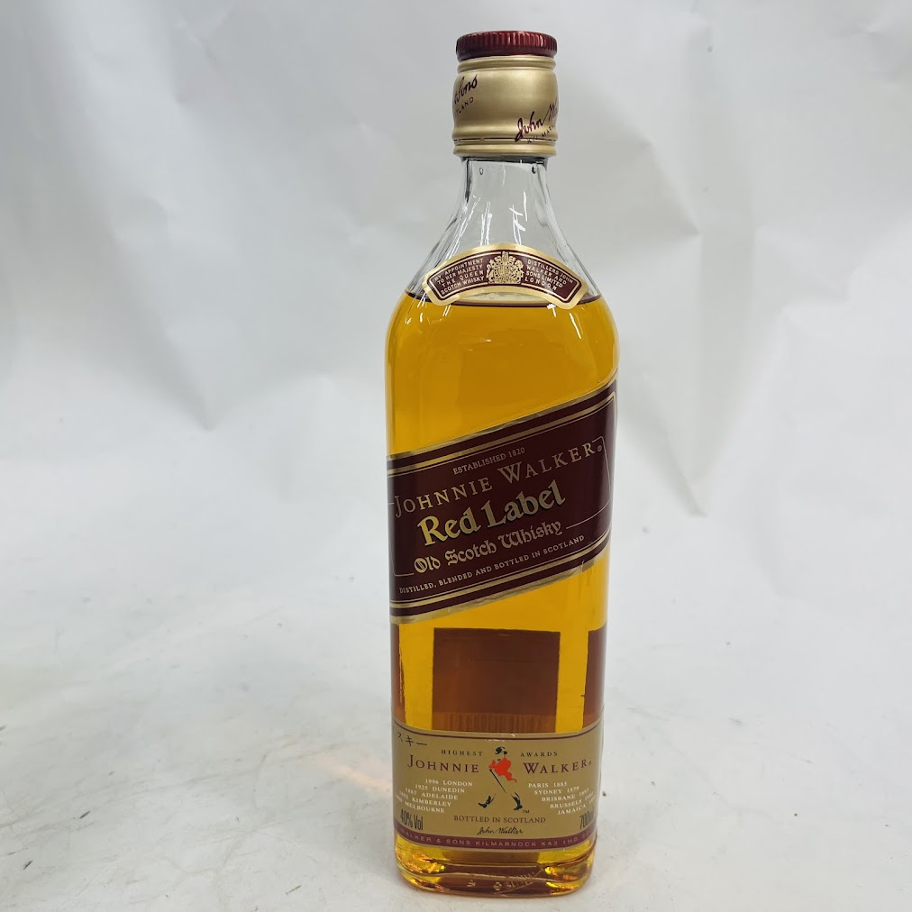 【未成年の飲酒は法律で禁じられています】ジョニーウォーカー赤ラベル700ml40度左向き箱入り