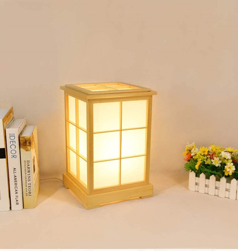 和風スタンド 間接照明 和室ランプ led電球付き インテリア ベッドサイドランプ テーブルライト 授乳/リビング/寝室/お店用