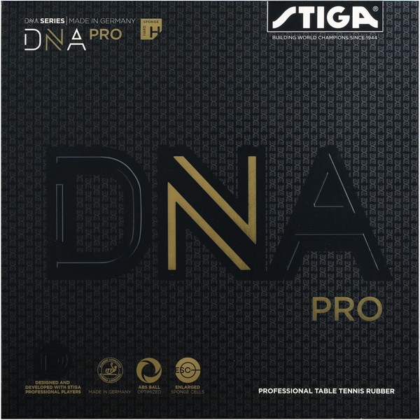 STIGA スティガ テンション系裏ソフトラバー DNA プロ H 黒 特厚 卓球ラバー 1712030121