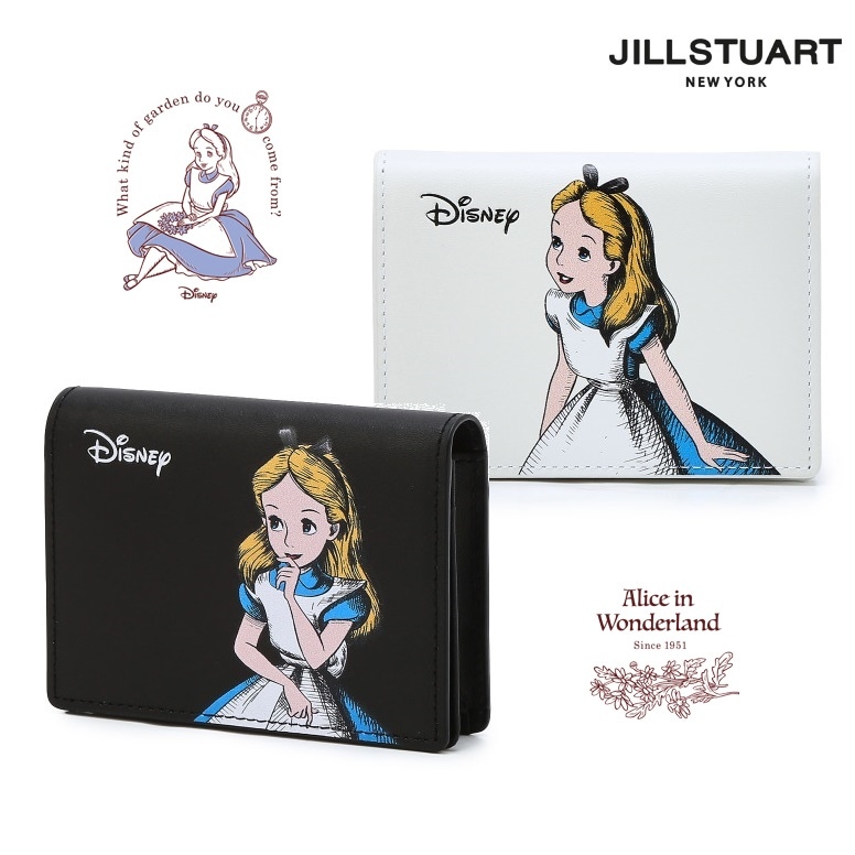 x Disney Alice] 2段 card / business card wallet 2色 新商品 財布 韓国人気 キャラクター 贈り物 学生財布