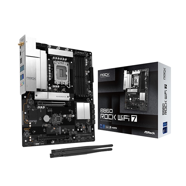 B860 Rock WiFi 7 ブラック マザーボード メーカー直送