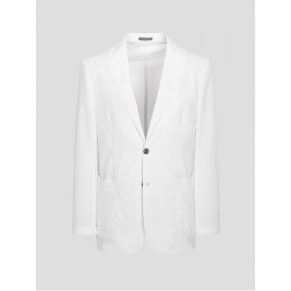 （ロガディス）コットンサッカーライトウェイトソリッドジャケット-ホワイト（RY4311P531）