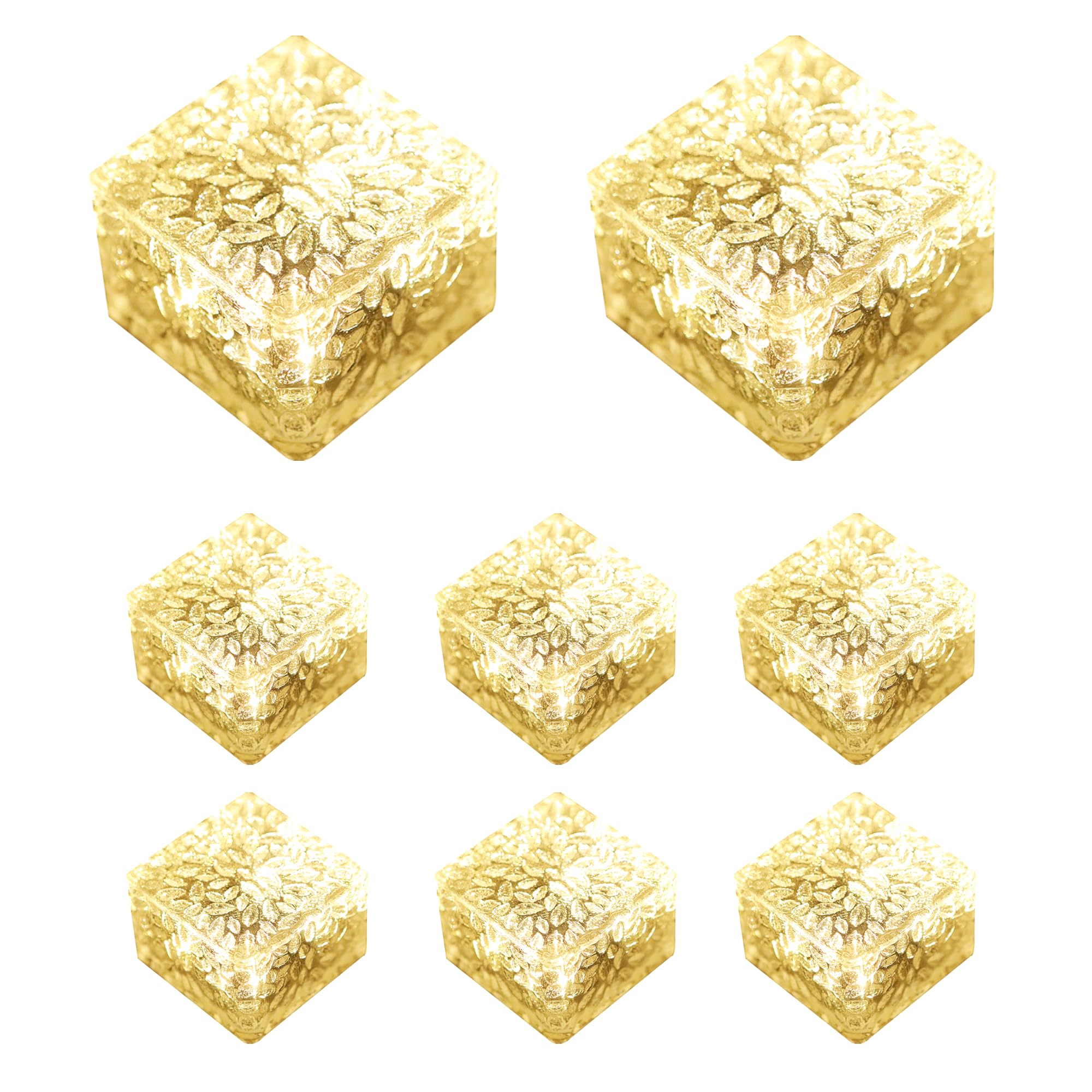 7Life ソーラーライト 屋外 おしゃれ ガーデンライト IP65防水 太陽光パネル充電 自動点灯アイスフラワー (キューブ 8) 9,461円