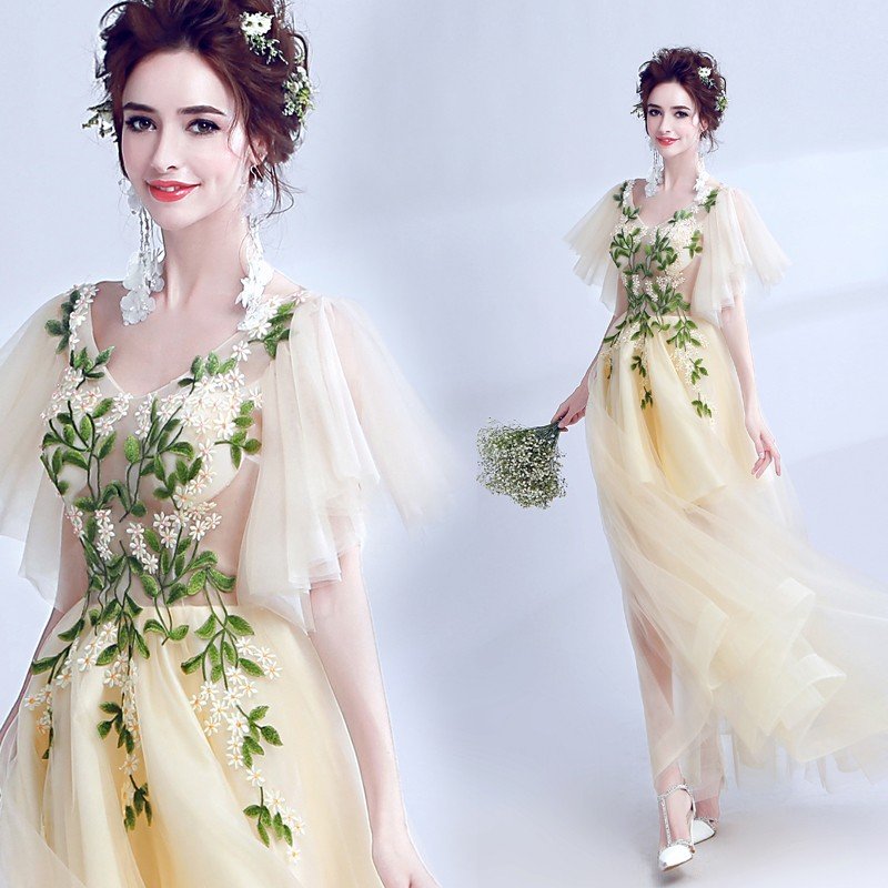 カラードレス ロング 半袖 安い カクテルドレス 花嫁 パーティードレス 演奏会 ブライズメイドドレス 二次会 フォーマル イブニングドレス 大きいサイズ