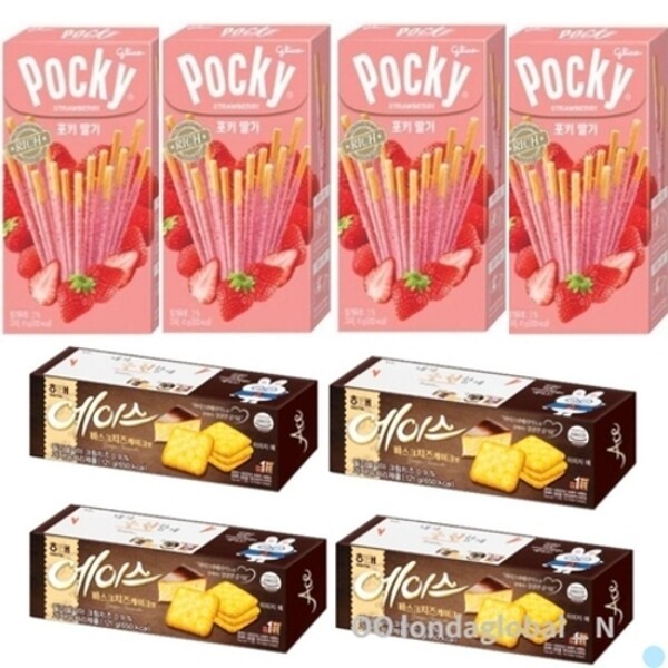 ヘテ ポッキー いちご4個 エースバチケ4個 お菓子 おやつ