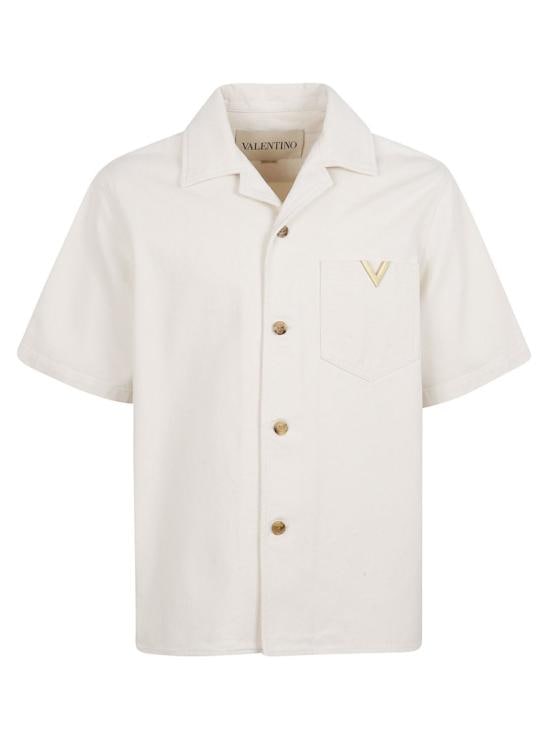 VALENTINO GARAVANI Men Shirts 8V3DBA10B9W A03 White