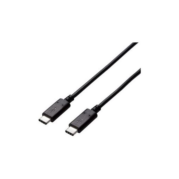 （まとめ）エレコム USB-TypeCケーブル U2C-CC15NBK2(×3セット)