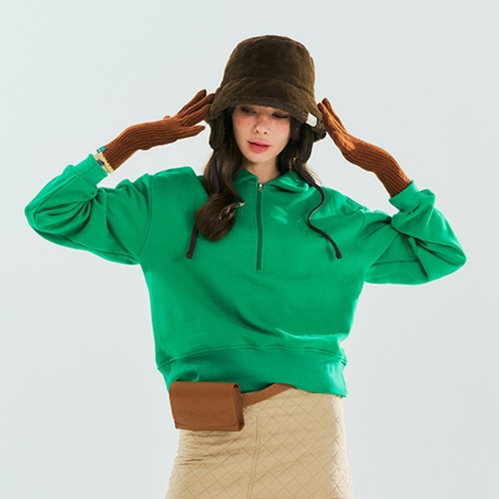 ベネシア12 フラット起毛スウェットシャツグリーン [24FW 再入荷]