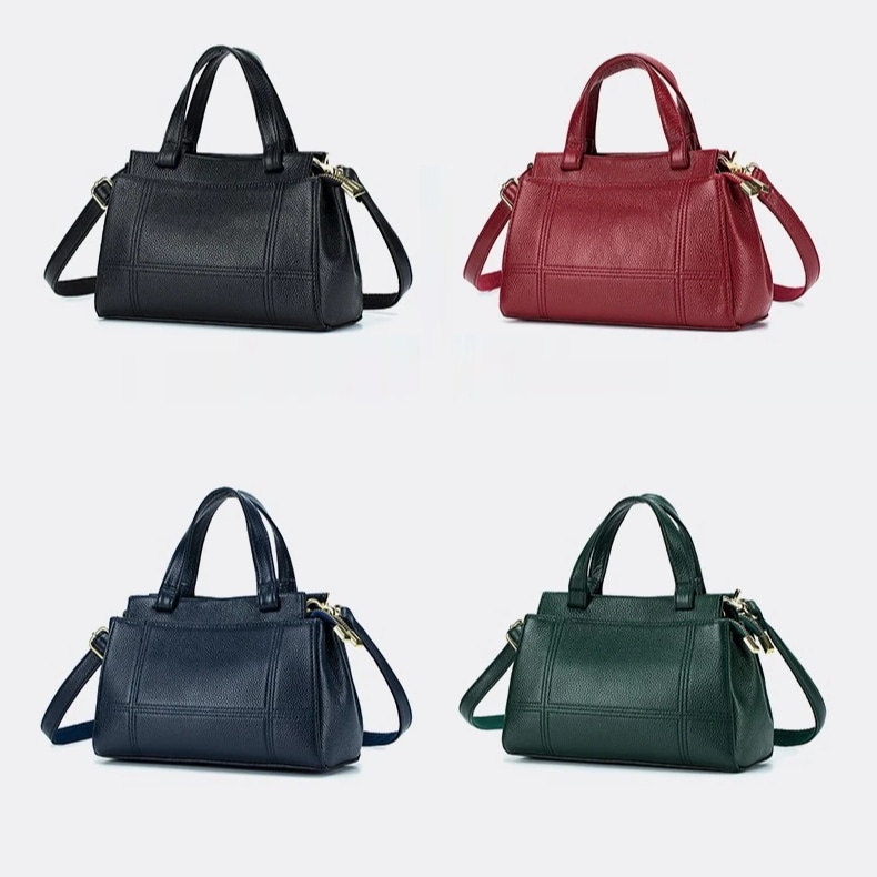 新しい韓国2Wayバック上质ショルダーバッグ 本革トートバック 多機能大容量ハンドバッグ