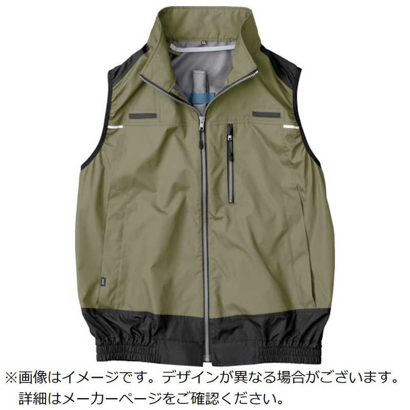 空調服　空調服　遮熱フルハーネス空調ベスト　カーキグリーン　LL 　KU92120G60S4