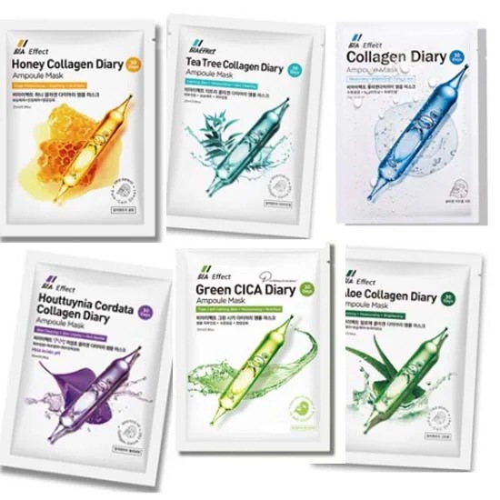 バイアエフェクト コラーゲン アンプルマスクパック 100個 /6種
