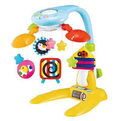 他サイト： ジョイパレット 泣きやむ! 笑う! ねんねもしましまぐるぐる4wayプロジェクター&メリーの商品画像