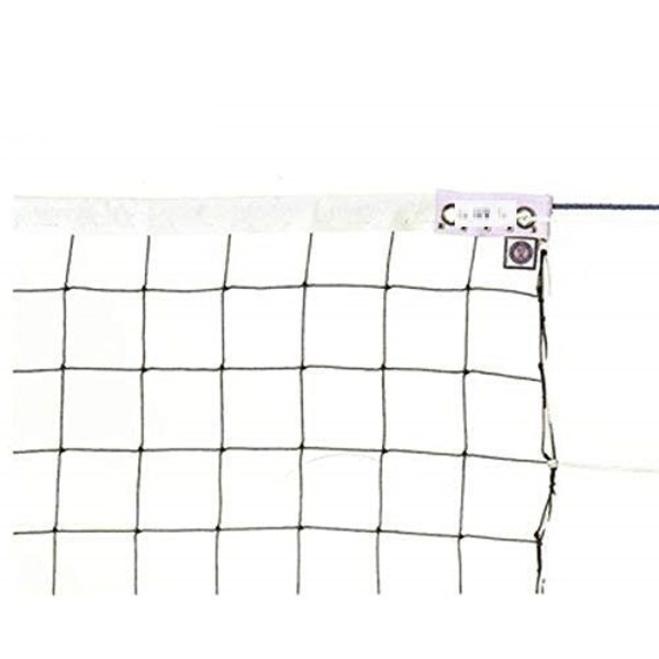 KTネット 周囲ロープ式 6人制バレーネット 日本製 (サイズ：巾100cm×長さ9.5×網目10cm) KT109