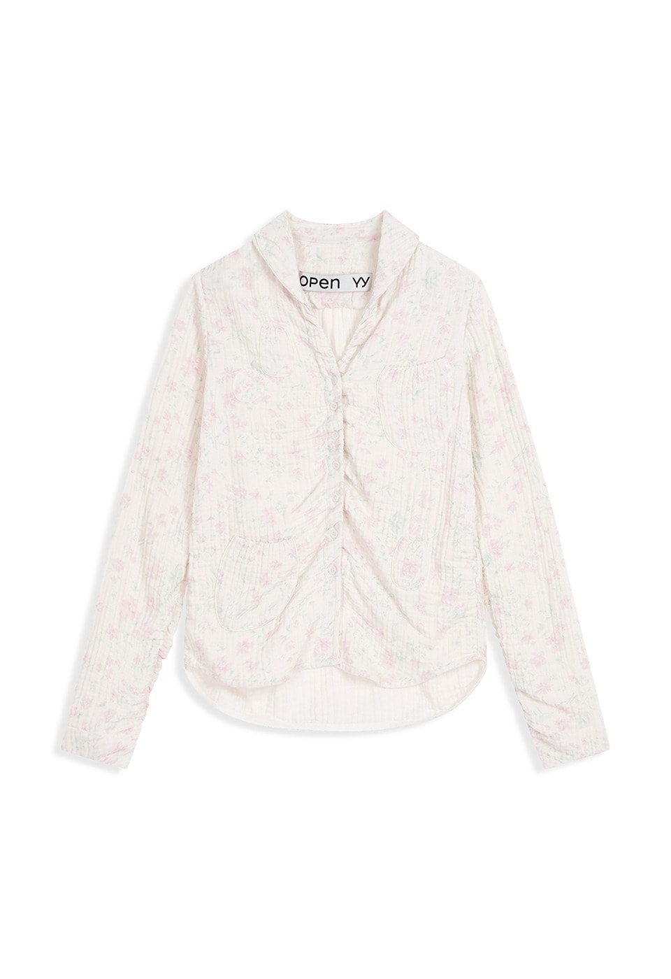 【OPEN Yy】 26SS FLORAL BLANKIE SHIRT : MULTI