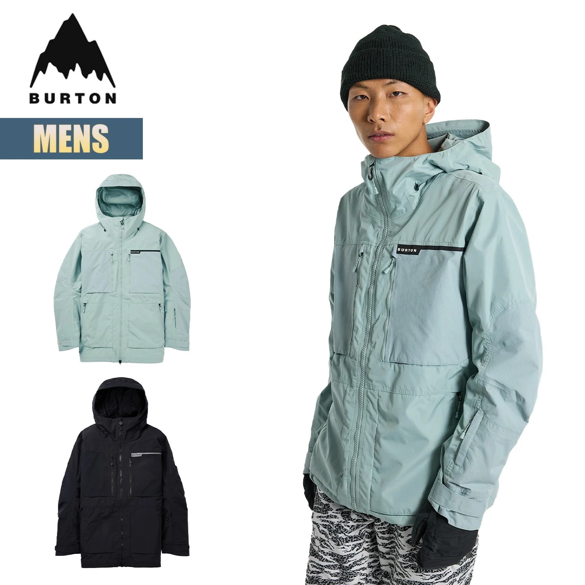 スノーボードウェア メンズ ジャケット 24-25 フロスナー 2レイヤー W25JP-214691 Mens Frostner 2L Jacket ヘルメット対応フード