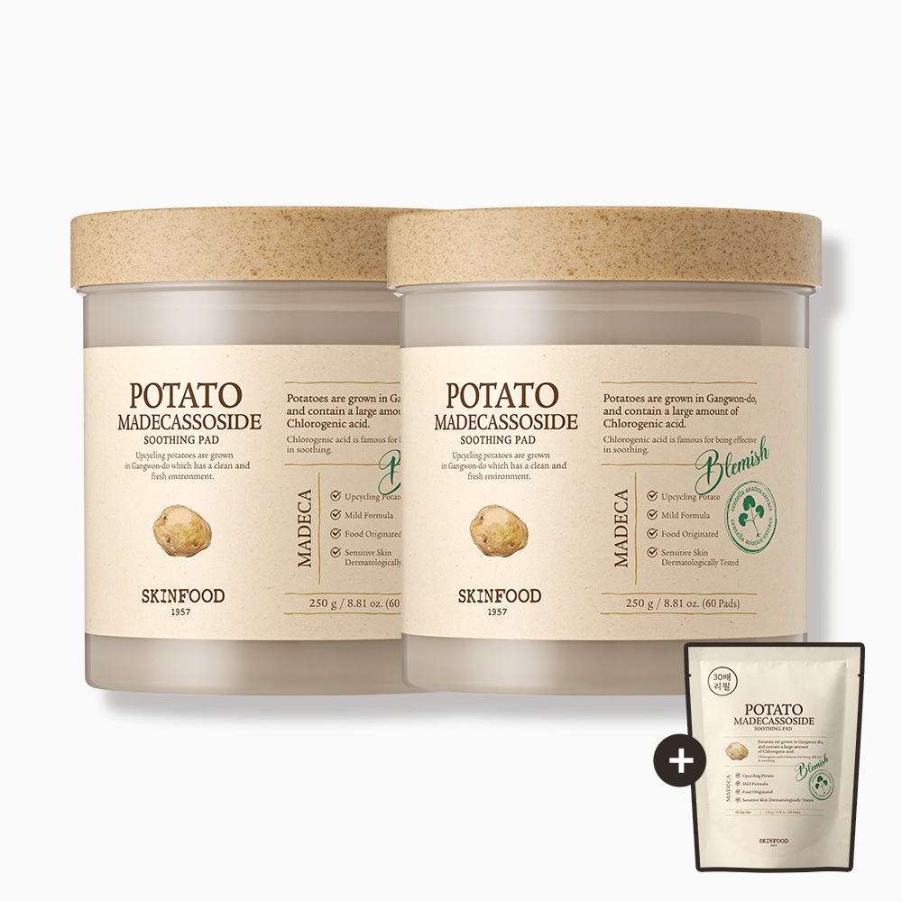 [スキンフード] [ポテトパッド30枚プレゼント]ポテトマデカソーサイドスーディングパッド60枚250g 2個