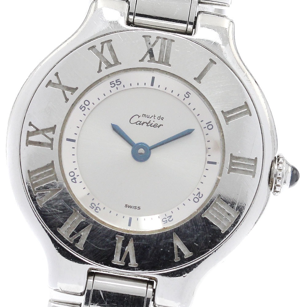 カルティエ CARTIER W10109T2 マスト21 ヴァンティアン クォーツ レディース 保証書付き_936194【中古】