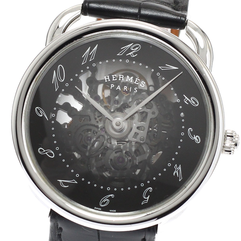 エルメス HERMES AR2.710 アルソー スケレット 自動巻き メンズ 良品 _944132【中古】