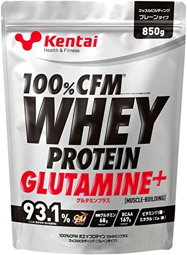 Kentai(健康体力研究所) 100%CFMホエイプロテイン グルタミン+ プレーンタイプ 850g 6,549円