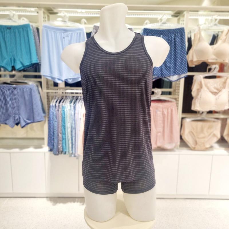 AK水原店 ナイロン スパン ストライプ ランニング ドロワーズセット RU1718PT1718D