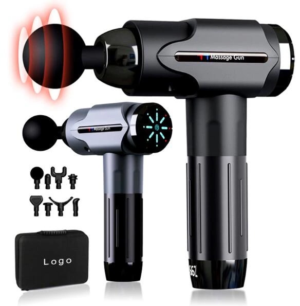 マッサージガン 筋膜リリース 筋肉マッサージ 電動マッサージ器 筋膜ケア 6ヘッド LCDスクリーン