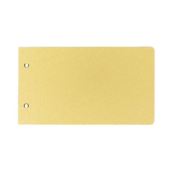 （まとめ）コクヨ 綴込表紙C クラフトタイプ振替伝票サイズ 2穴 ツ-76 1セット(20組40枚:1組2枚×20パック) (×5セット)