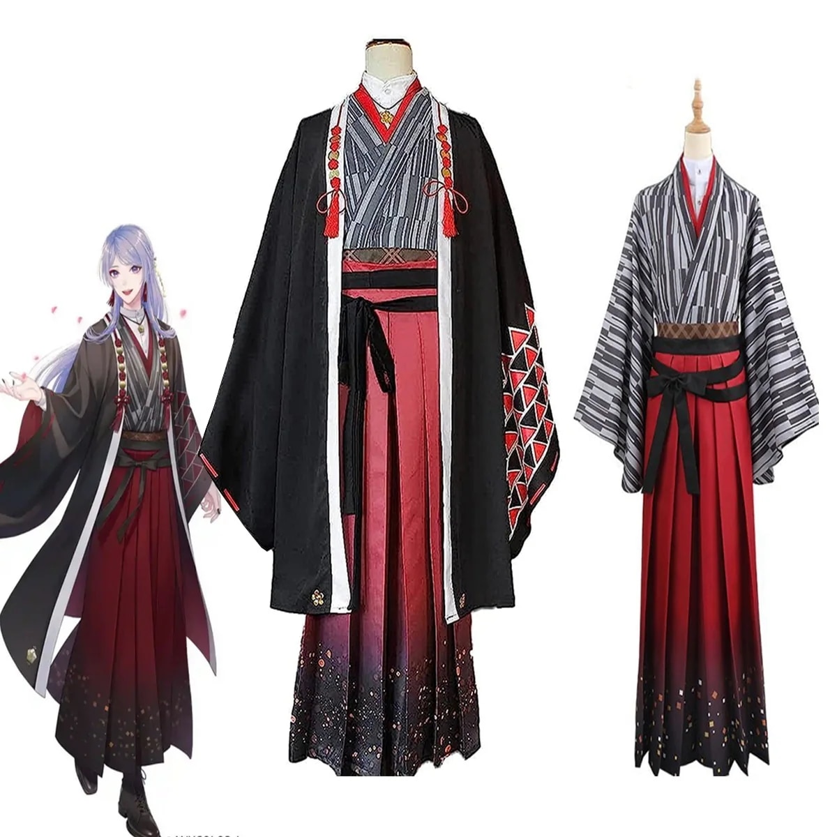 【一部分3日出荷】ウィッグ 衣装 コスプレ 仮装 文化祭 学園祭 クリスマス ハロウィン コスプレ衣装 弦月藤士郎 バーチャル SNSで大バズり