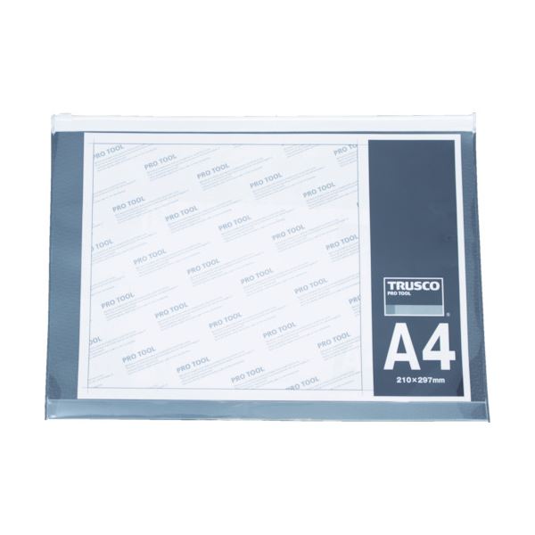 (まとめ) TRUSCO ファスナー付クリアケースA5 SFC-A5 1枚 (×50セット)