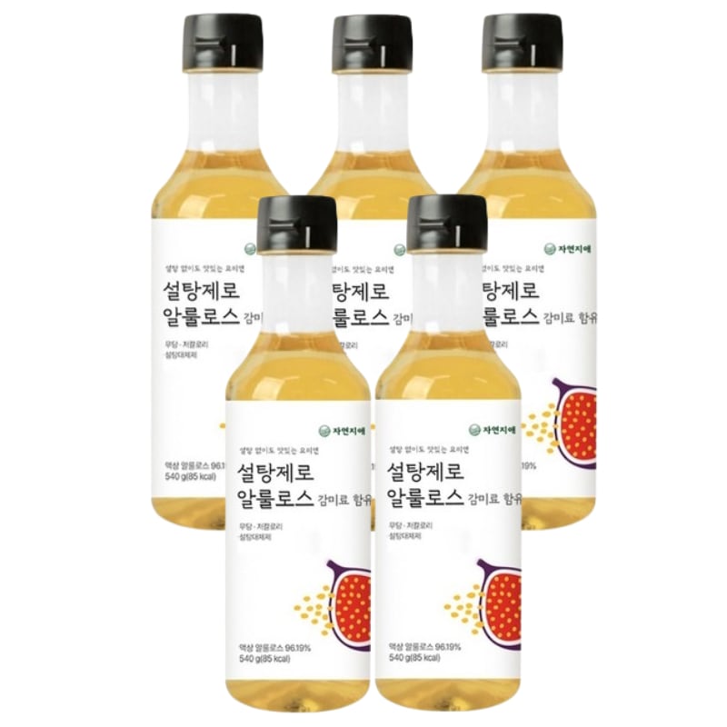 砂糖ゼロ アルロースシロップ 540g×5個 / 韓国甘味料 砂糖代替 液体シロップ 料理用 コーヒー ヨーグルト パンケーキ お菓子作り