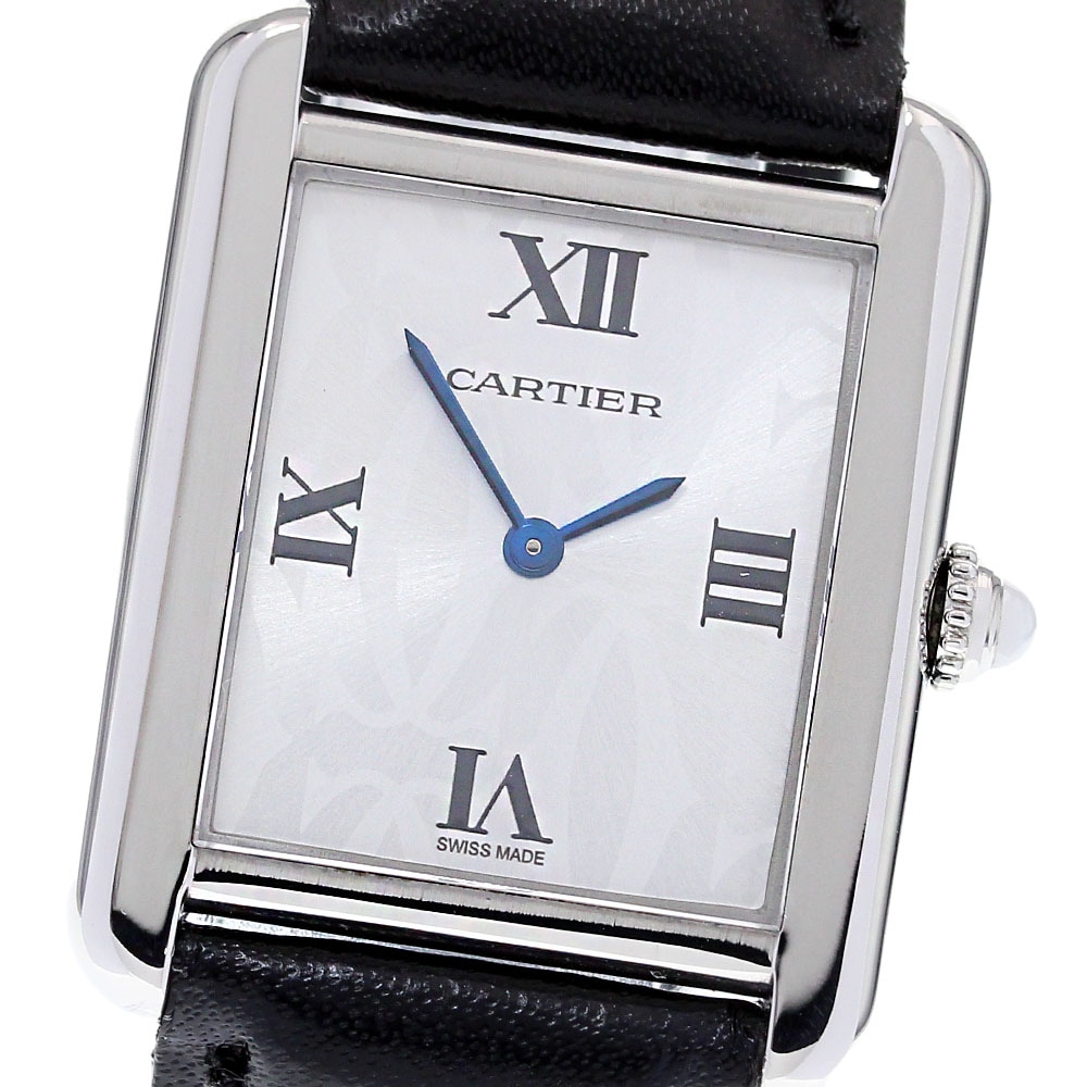 カルティエ CARTIER W1019555 タンクソロSM クリスマス限定 クォーツ レディース 良品 _834382【中古】
