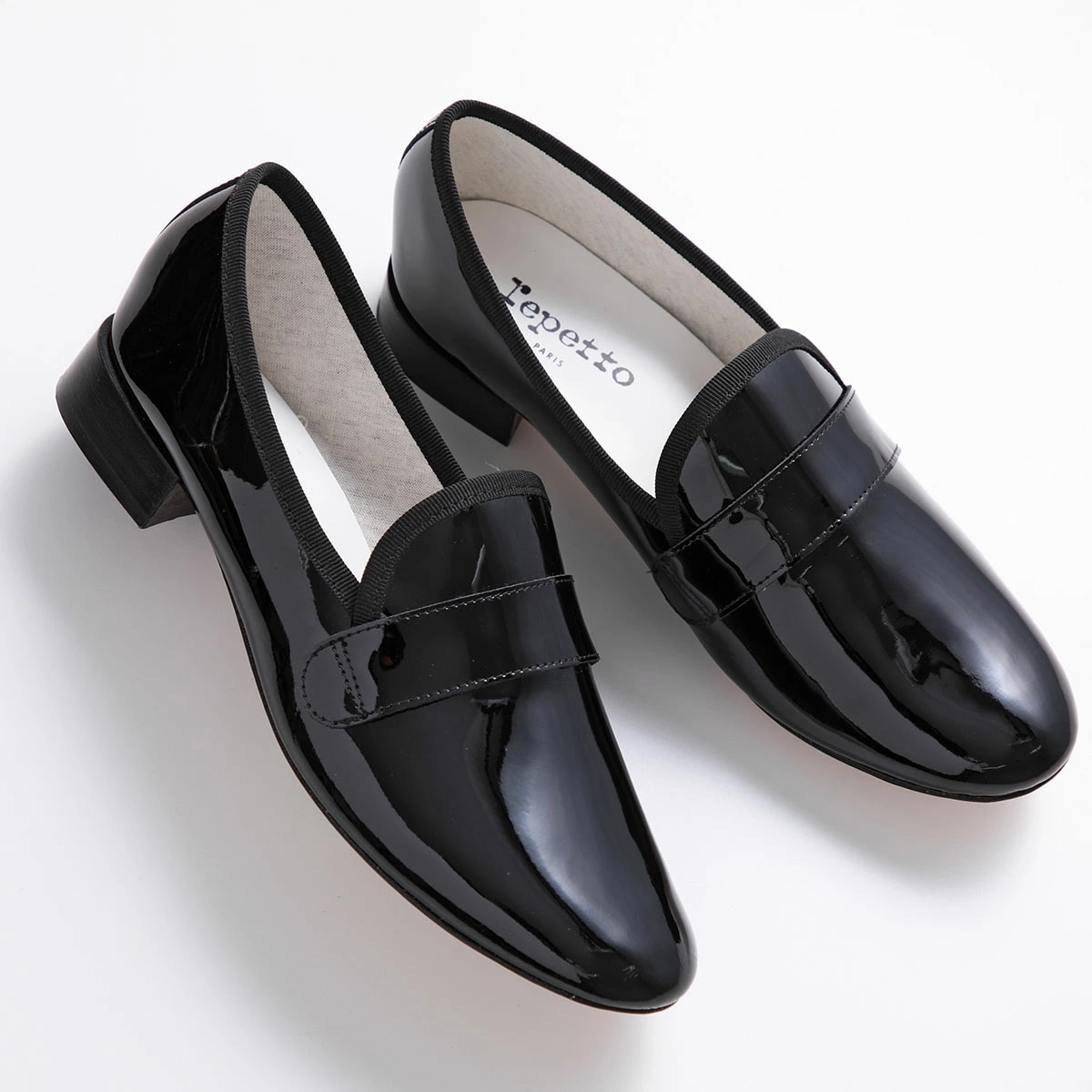 repetto レペット ローファー Michael Loafers V829V レディース エナメル ラウンドトゥ シューズ 靴 410/Noir【NEW SIZE】