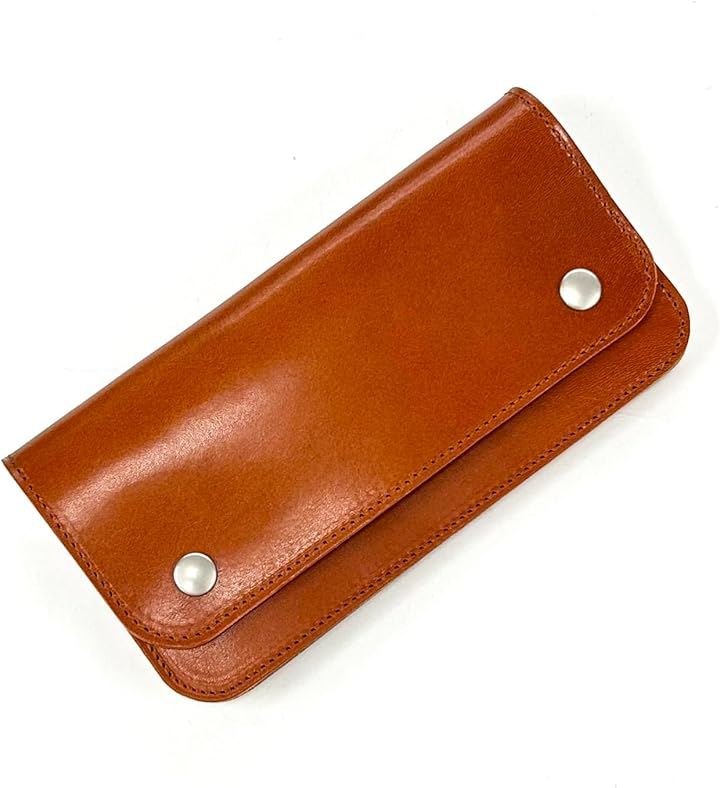 栃木レザー トラッカーウォレット 長財布 小銭入れ付 WT25-803 (ブラウン)