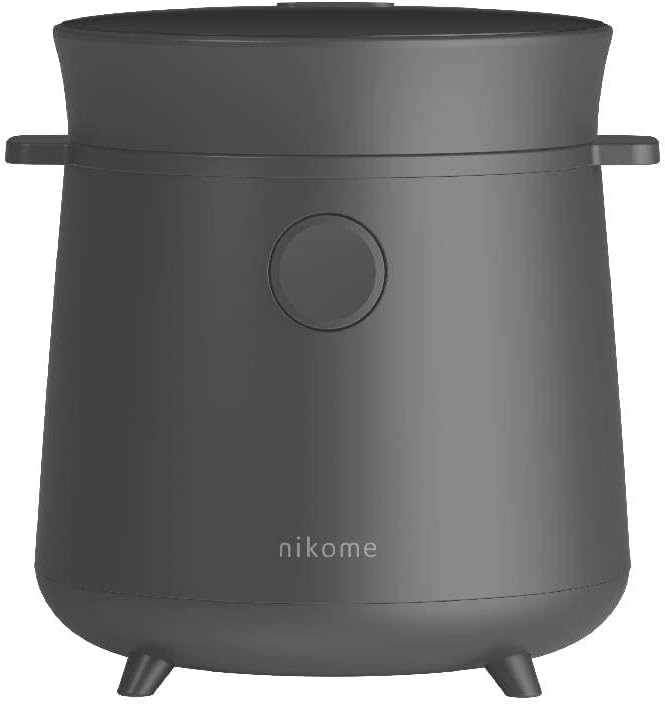 nikome 炊飯器 一人暮らし 2合 小型 コンパクト 多機能 炊飯ジャー マルチライスクッカー VT-MRC (チャコールグレー)