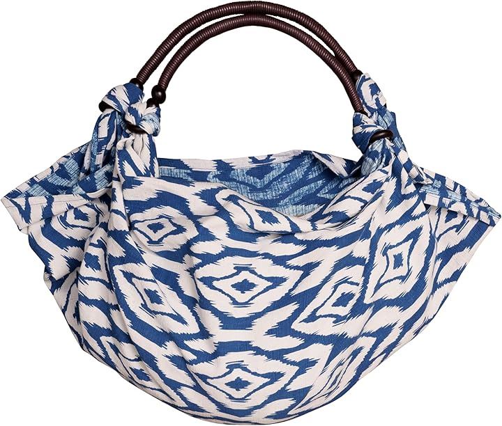 互換品 藍染め 風呂敷 持ち手 ハンドル セット 大判 100cm 風呂敷バッグ 大判風呂敷 おしゃれ 花柄 JS026(ダイヤ) 5,863円